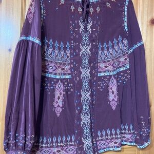 Johnny was Deliza Boho Silk blouse, small